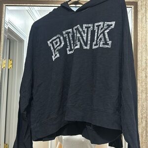 Victoria’s Secret Pink XL hooded black shirt